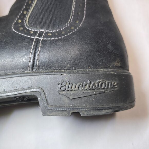 Blundstone Chelsea Women's 6.5 Black Leather Boots Lug Heal - Picture 10 of 16
